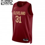 Maillot NBA Cleveland Cavaliers Jarrett Allen 31 Nike 2022-23 Icon Edition Maroon Swingman - Enfant
